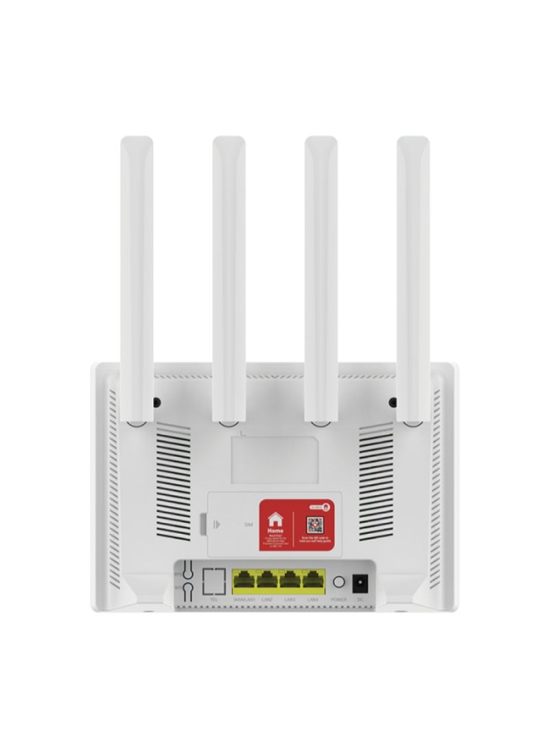 بريف جهاز BRAVE S90 4G LTE CAT6 SPRINT HUB، بسرعة تنزيل تصل إلى 300 ميجابت في الثانية وسرعة رفع تصل إلى 50 ميجابت في الثانية، مزود بأربعة هوائيات خارجية، ويدعم توصيل ما يصل إلى 64 مستخدمًا بسهولة تامة. ما عليك سوى إدخال شريحة SIM والاستمتاع بالإنترنت - Image 2